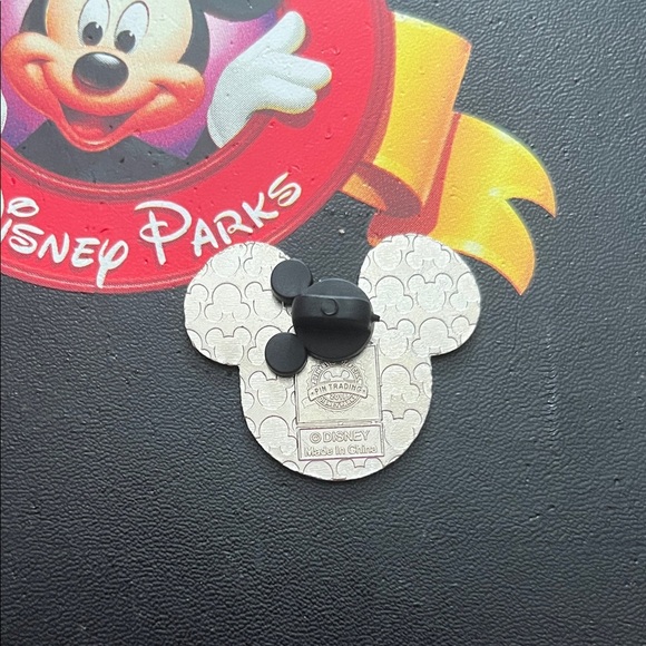 Disney Mickey Mouse Striped Black and White Pin - Picture 3 of 3